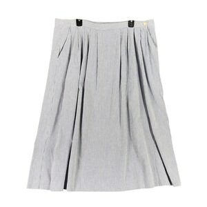 Barclay II Seersucker Skirt 34 Coastal Grandmother Cottagecore Preppy Academia